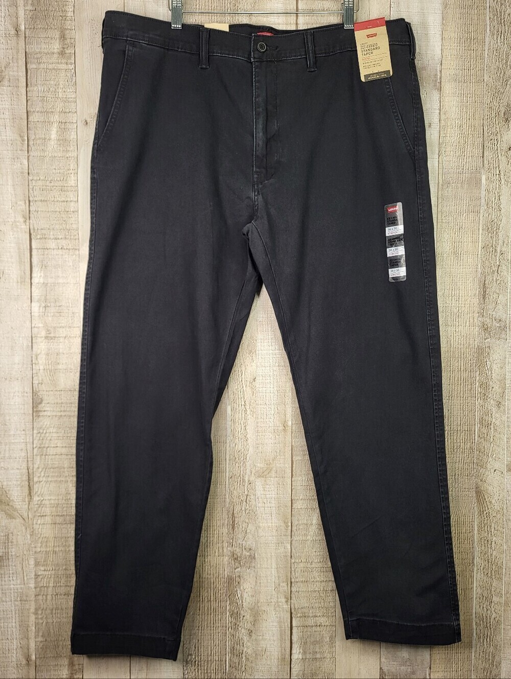 Levi's Black Men's XX Chino-Style Pants. Standard Taper. 38 x 30. Black